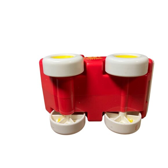 Bandai Tonka Fire Engine Red White Plastic Toy Truck With Movable Ladder - Picture 9 of 10